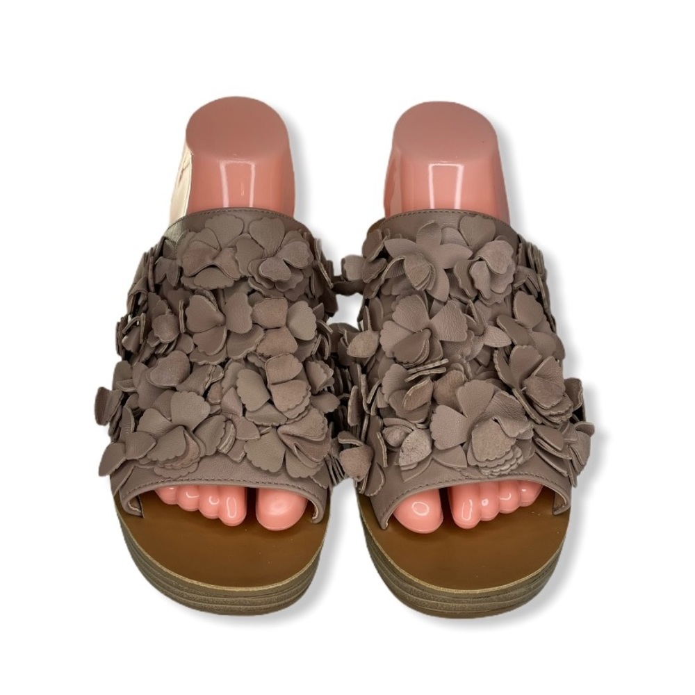 Sole Society Blush Poppie Wedge Platform Sandals